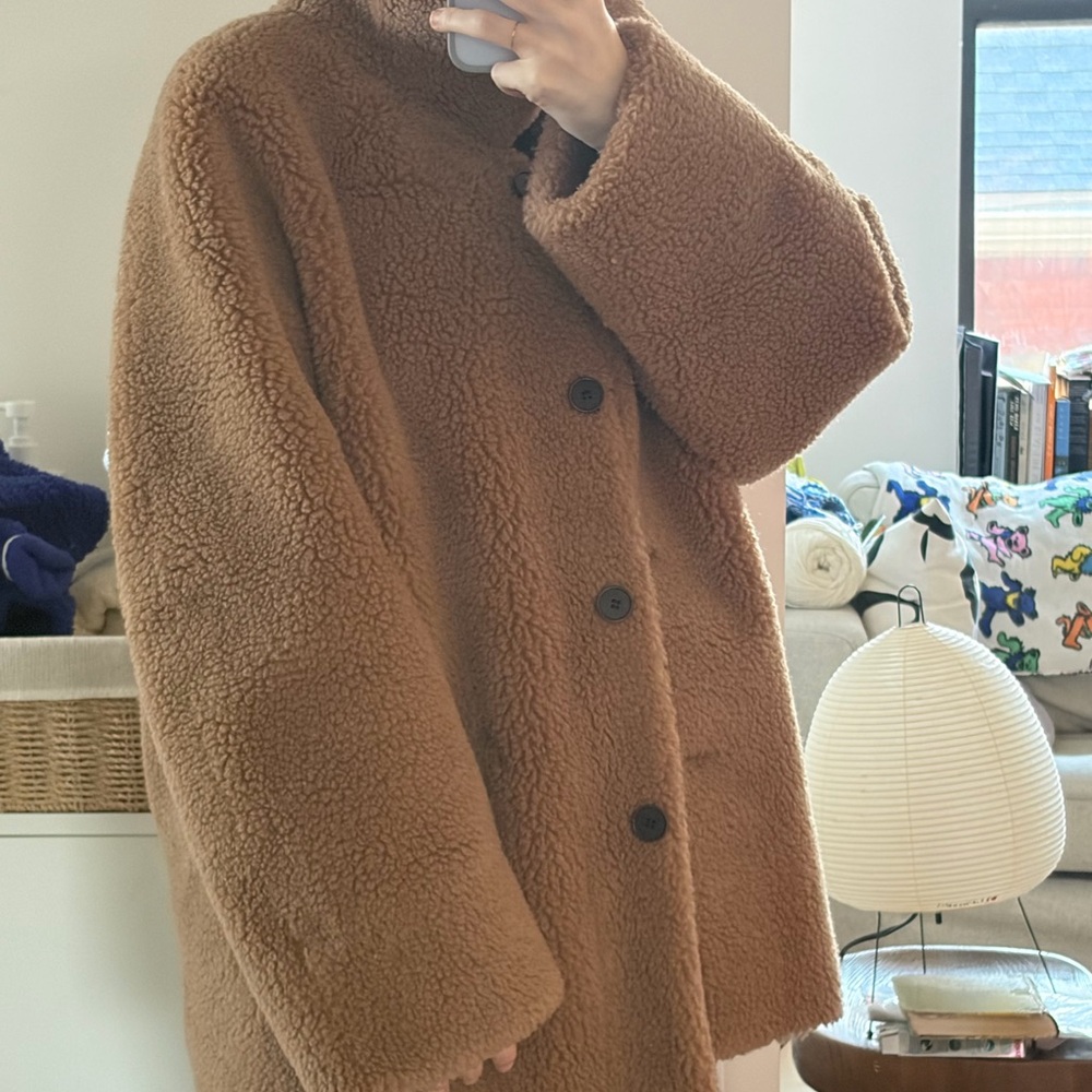 Women's Brown Teddy Coat